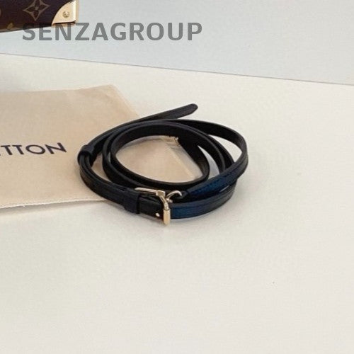 Louis Vuitton Side Trunk Mini Monogram Chain Shoulder Bag Crossbody Brown Women