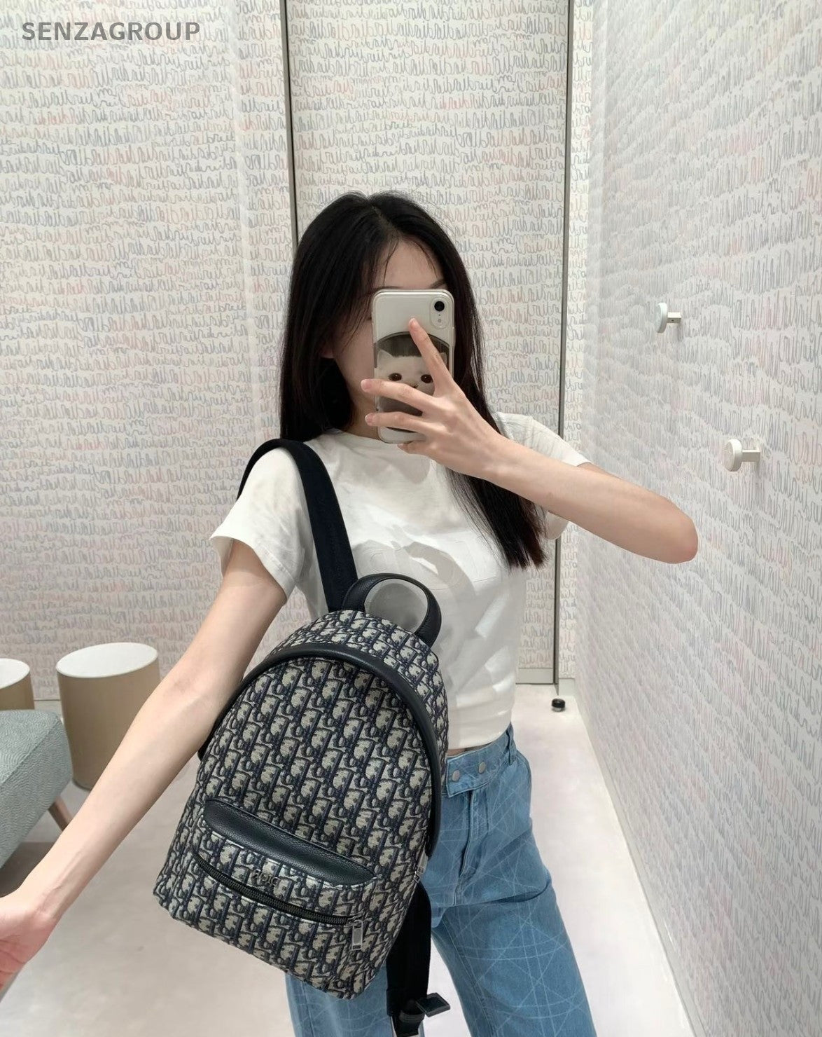 Christian Dior Oblique Rider Backpack PM Monogram Canvas Almost Brand New