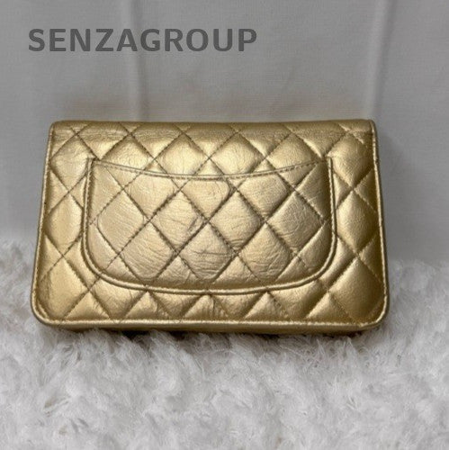 Chanel WOC Chain Shoulder Bag Crossbody Gold Silver Diamond Women Classic