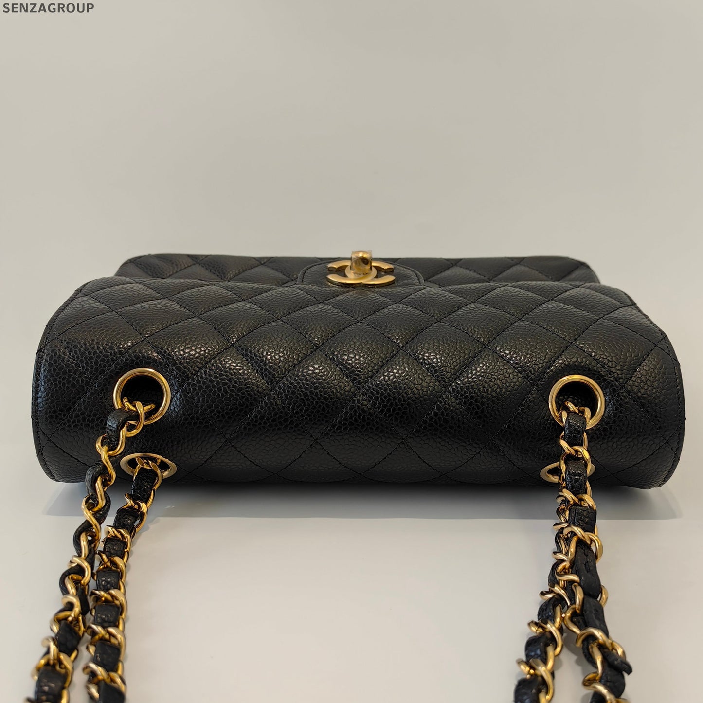 Chanel Classic Flap Black Caviar Small Chain Shoulder Crossbody Bag
