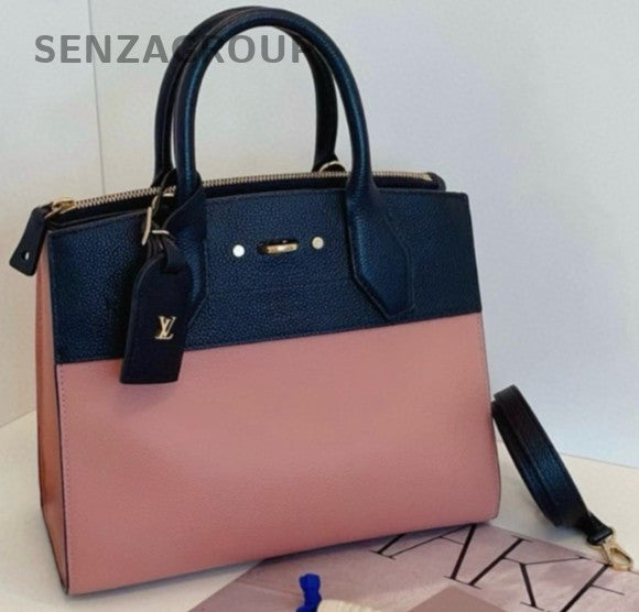 Louis Vuitton City Steamer PM Calfskin Top Handle Shoulder Crossbody Bag Pink