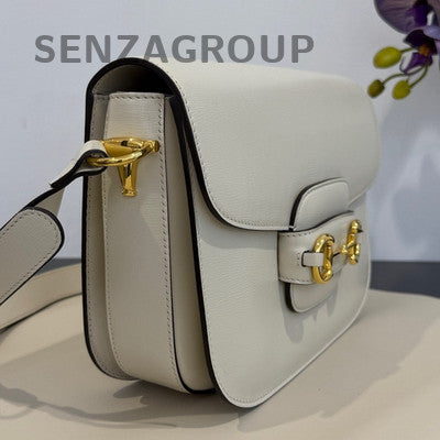 Gucci Horsebit 1955 Messenger Bag in White - Classic Women's Shoulder Bag