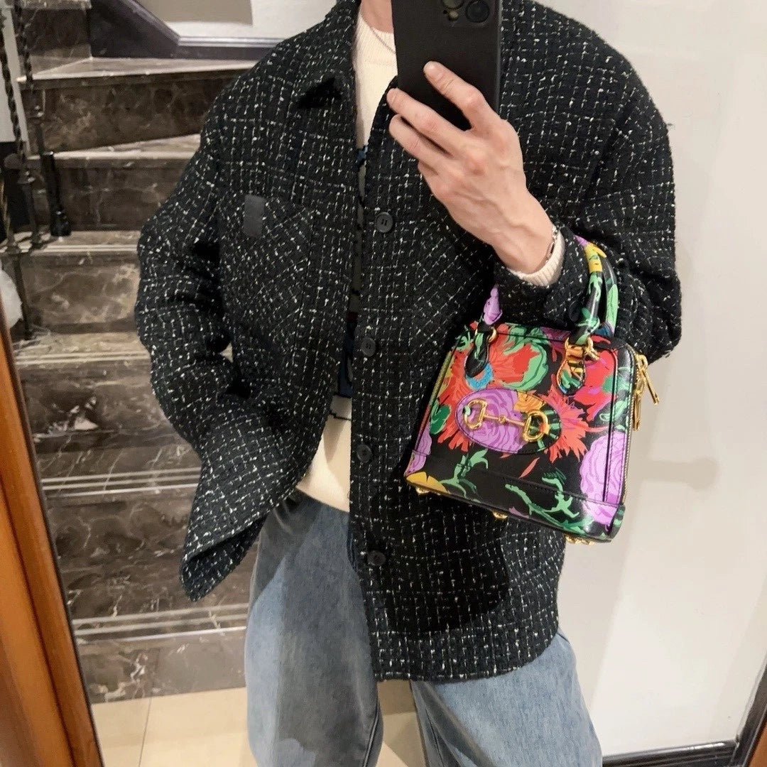 Gucci x Ken Scott 1955Horsebit Shell Shoulder Bag Women