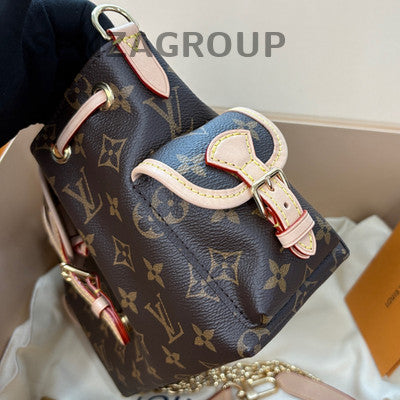 Louis Vuitton Odyssey Small Monogram Backpack Brown Women's Classic