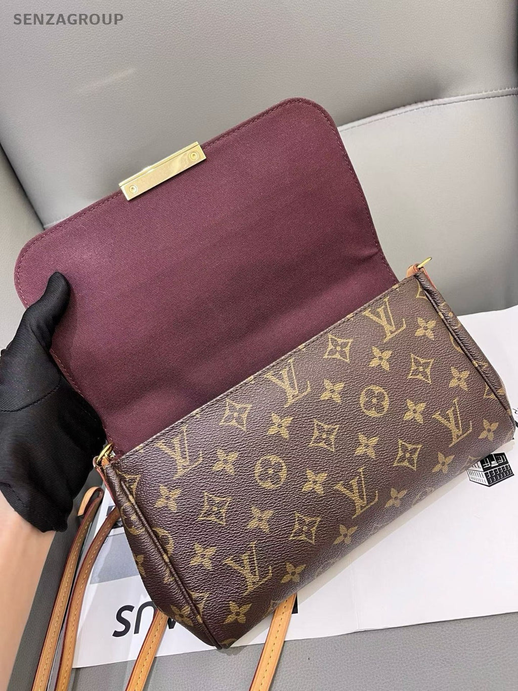 Louis Vuitton Favourite MM Monogram 2WAY Chain Shoulder bag Crossbody Women