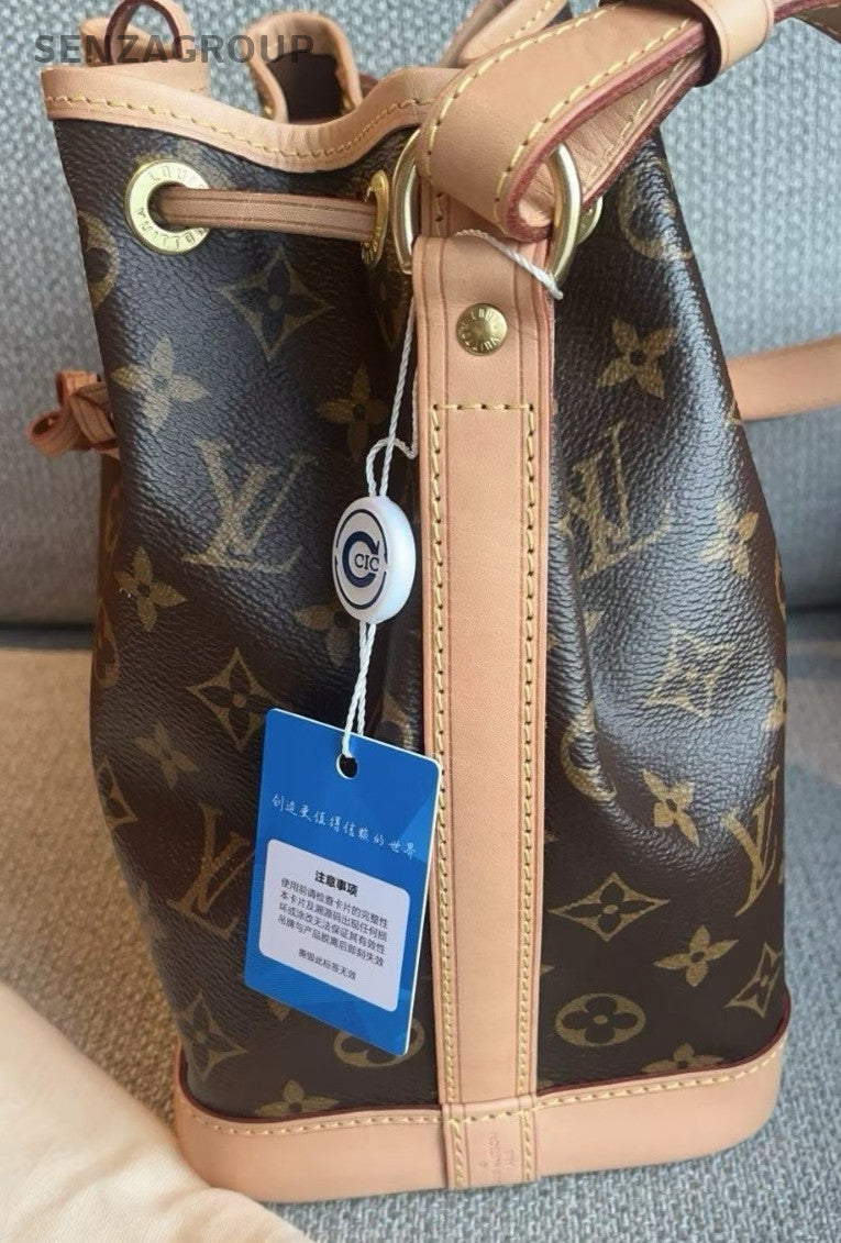 Louis Vuitton Noe BB Monogram Bucket Shoulder Bag Cross body Brown Gold Women