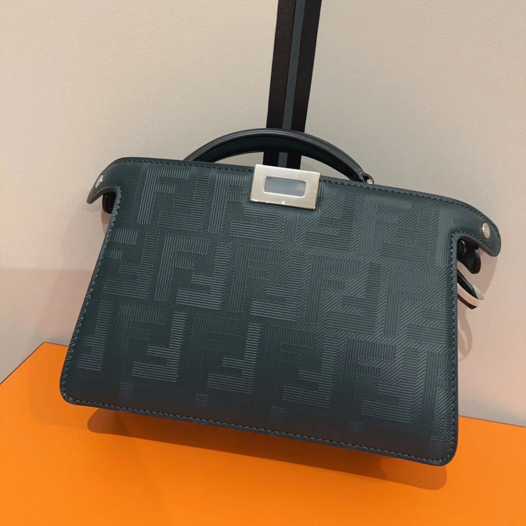 FENDI Peekaboo ISeeU XCross FF Striped Handbag For Women
