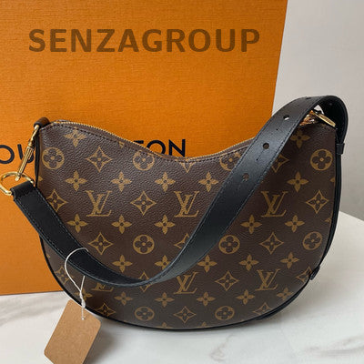 Louis Vuitton Cookie BB Monogram Chain Shoulder Bag Black Brown