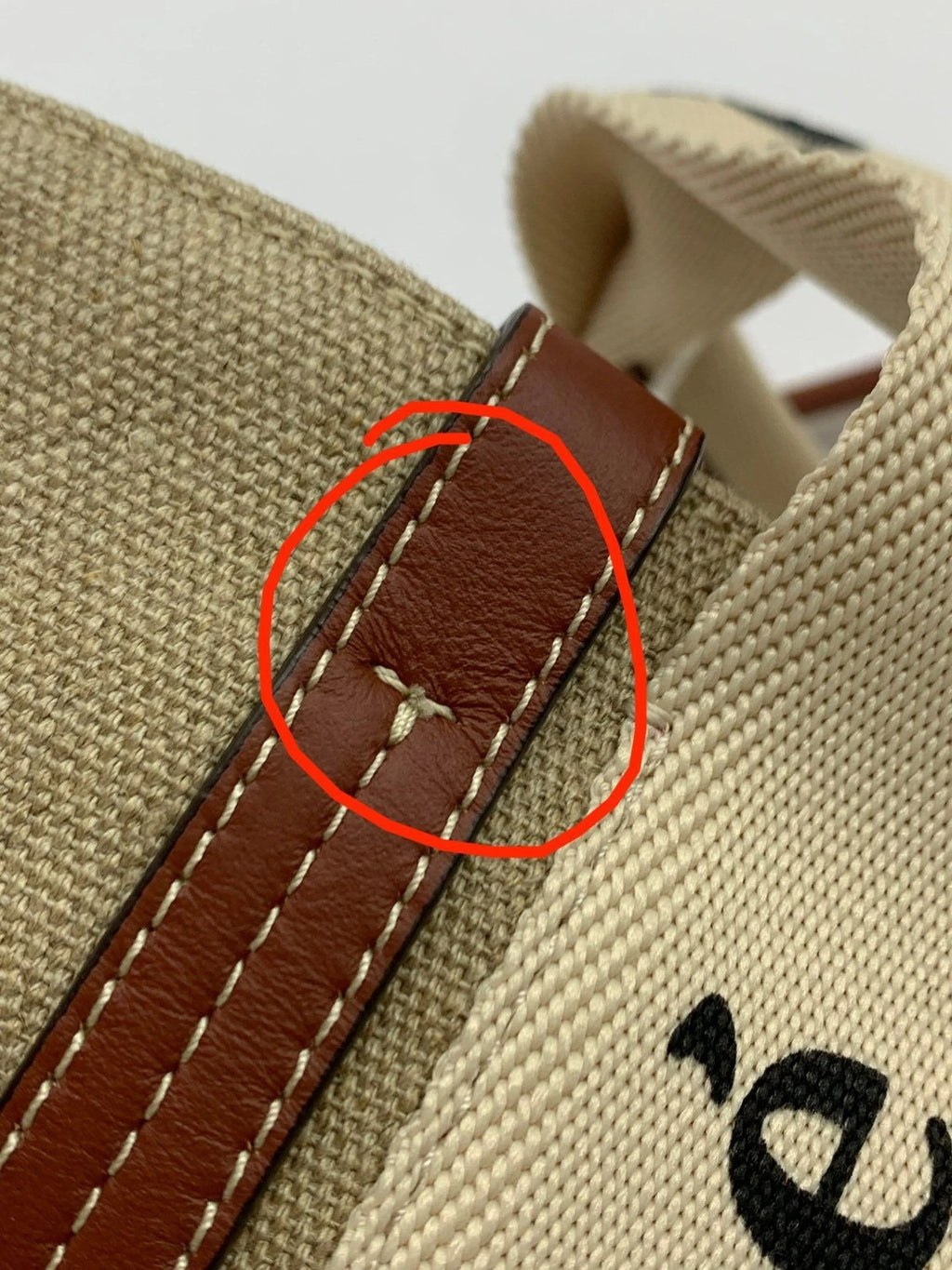 Chloe Medium WOODY Canvas Tote Handbag For Women