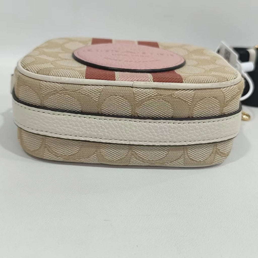 Coach Beige Canvas Shoulder Bag For Women