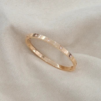 Excellent Cartier Love Small Bracelet 3.6mm 10P Diamonds 18k Rose Gold Size15