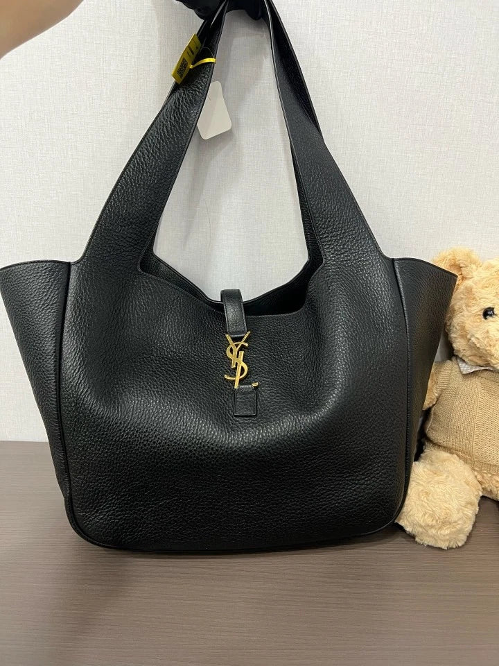 YSL Black Gold Bea Tote Bag For Women