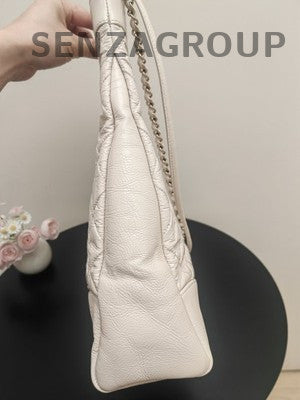 Chanel 31 Bag Vertical White Gold Small Chain Shoulder Crossbody Bag Classic