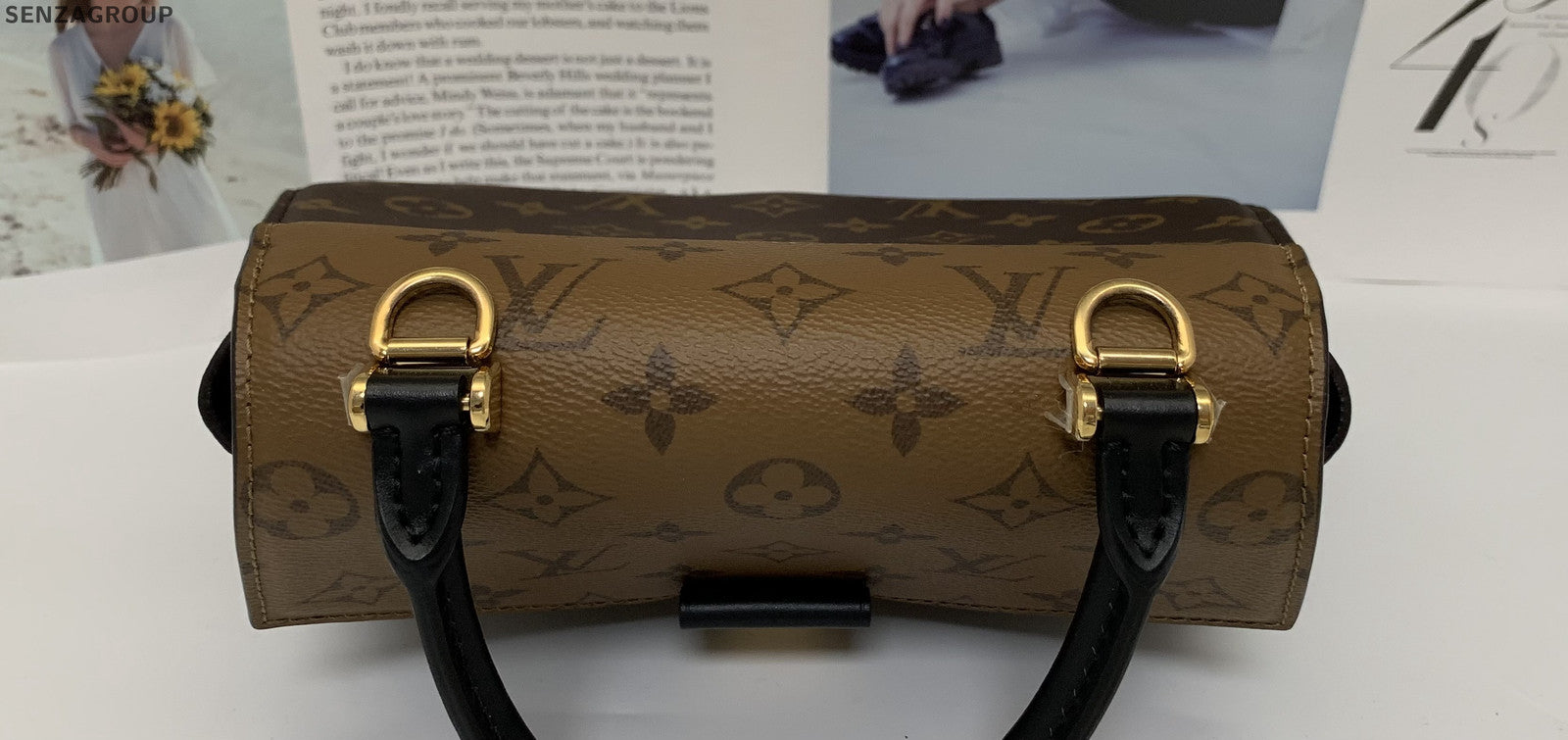 Louis Vuitton Monogram Canvas Fan Bag Brown/Black Handbag Shoulder Bag