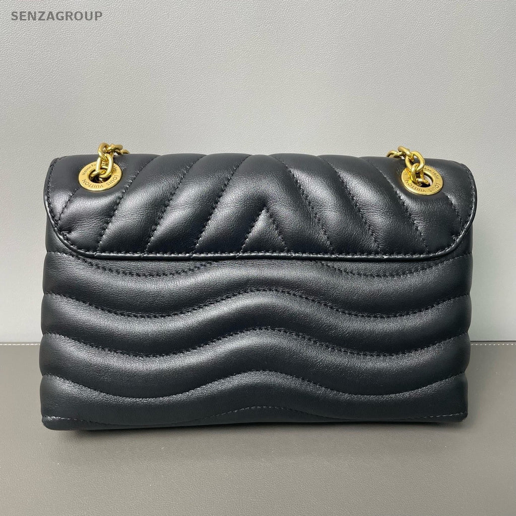 Louis Vuitton New Wave Clafskin Chain Shoulder bag Black Gold Women