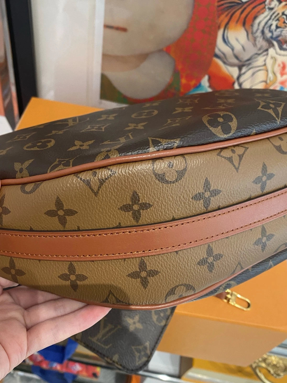 Louis Vuitton Loop Monogram Canvas Shoulder Bag Excellent