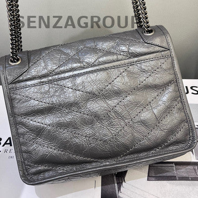 Saint Laurent Small Niki Bag Grey Chain Strap Classic Fashion Women