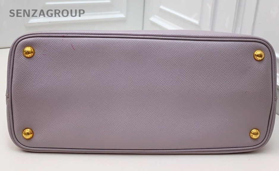 PRADA Double Tote Top Handle Shoulder Bag Women light Purple