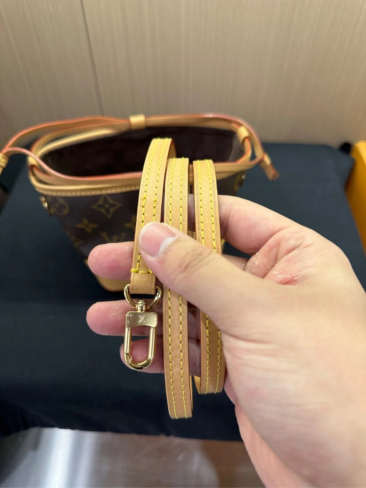 Louis Vuitton Leather Noe Purse Mini Bucket Bag For Women
