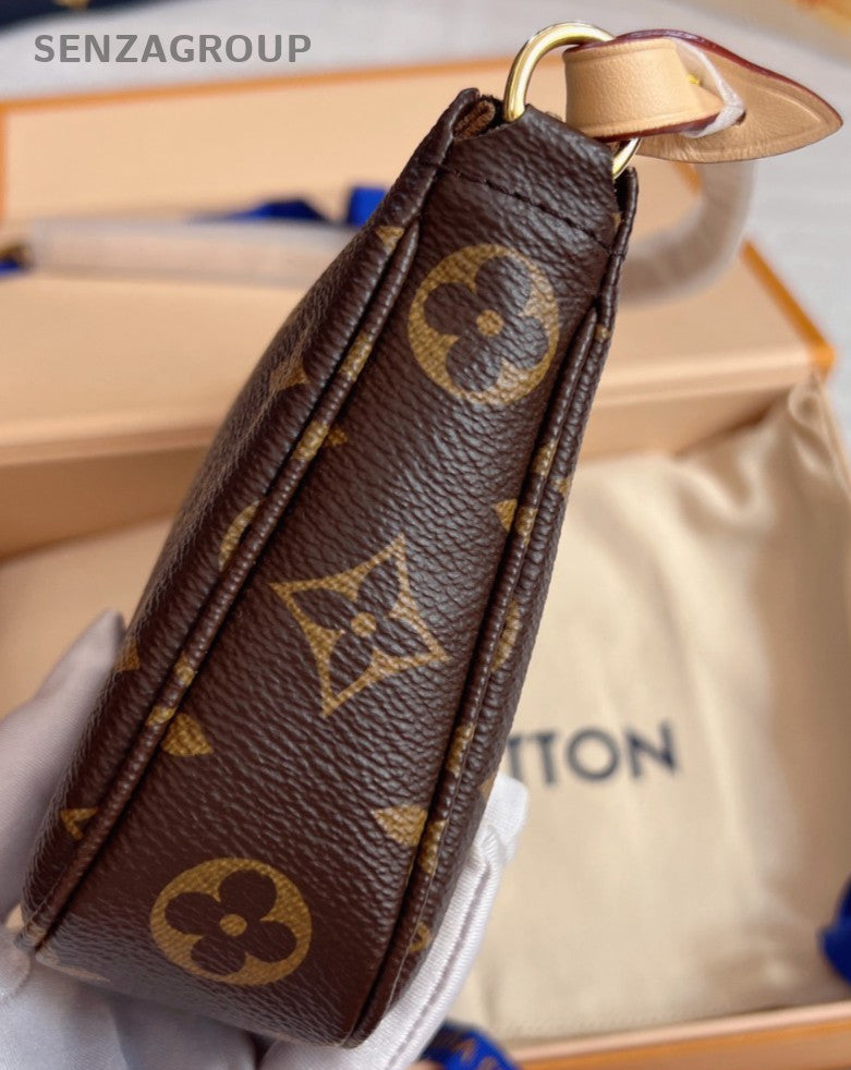 Louis Vuitton Pochette Accessories Monogram Shoulder Handbag Alomost Brand NEW