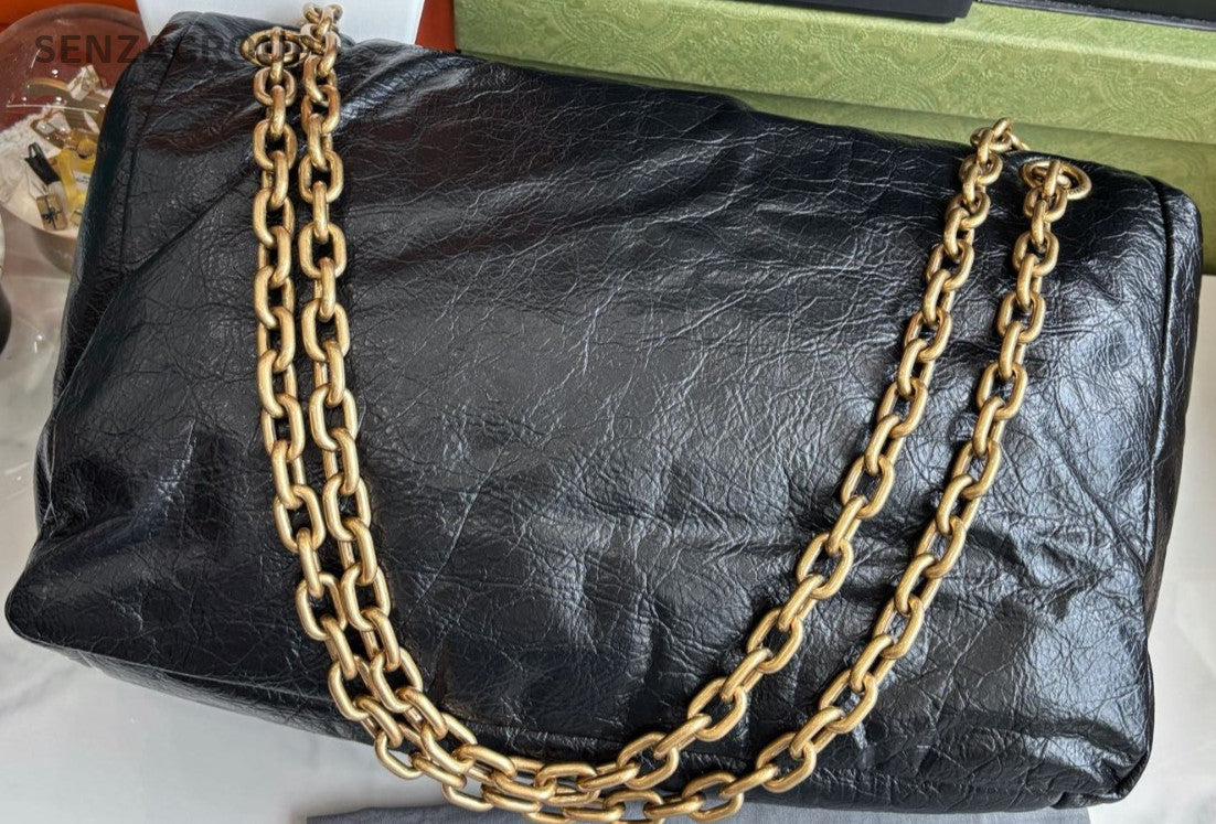 Balenicaga Monaco Medium Black gold Shoulder bag Crossbody Almost brand new