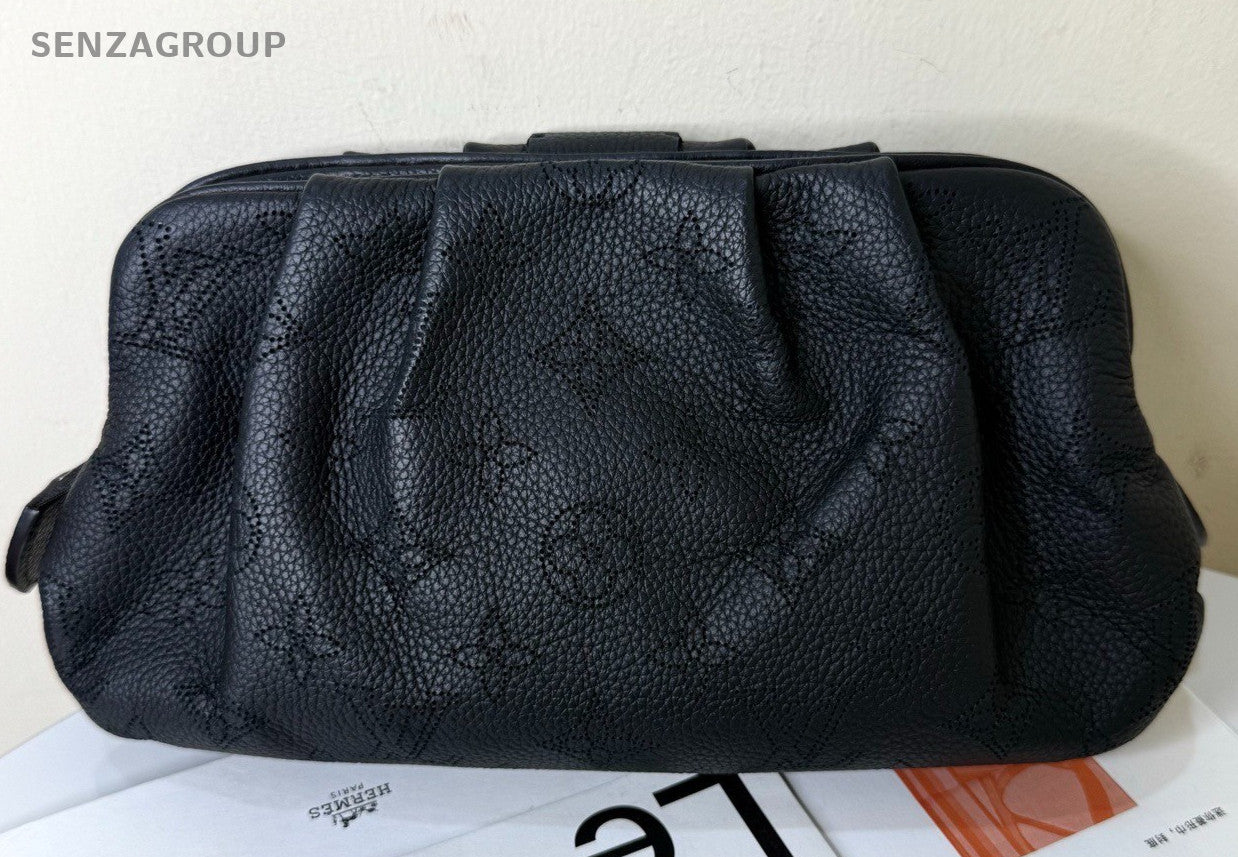 Louis Vuitton Scala Vintage Shoulder Bag Crossbody Black Silver Women Classic