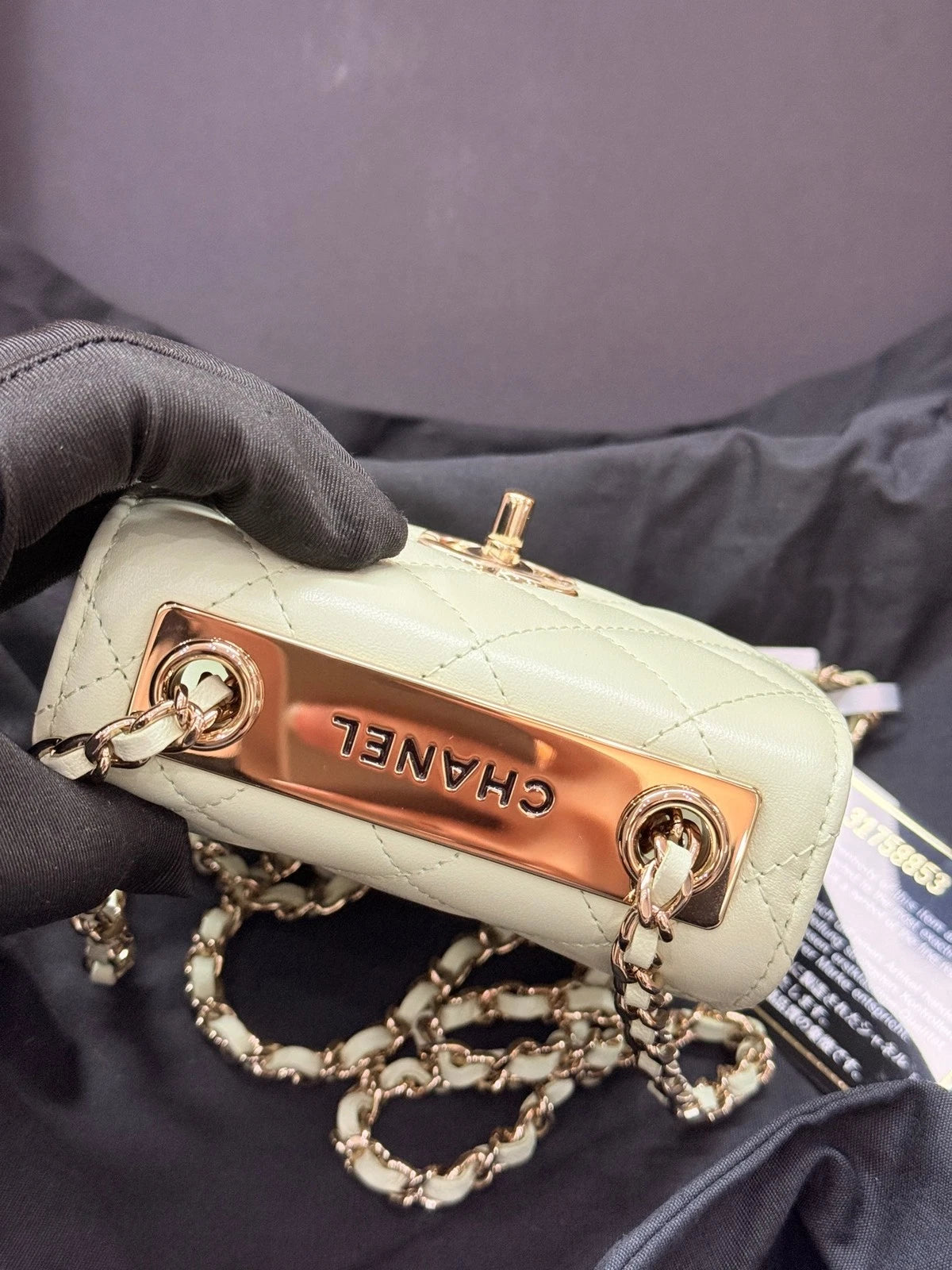 CHANEL Mini Trendy CC WOC Crossbody Bag Lambskin For Women