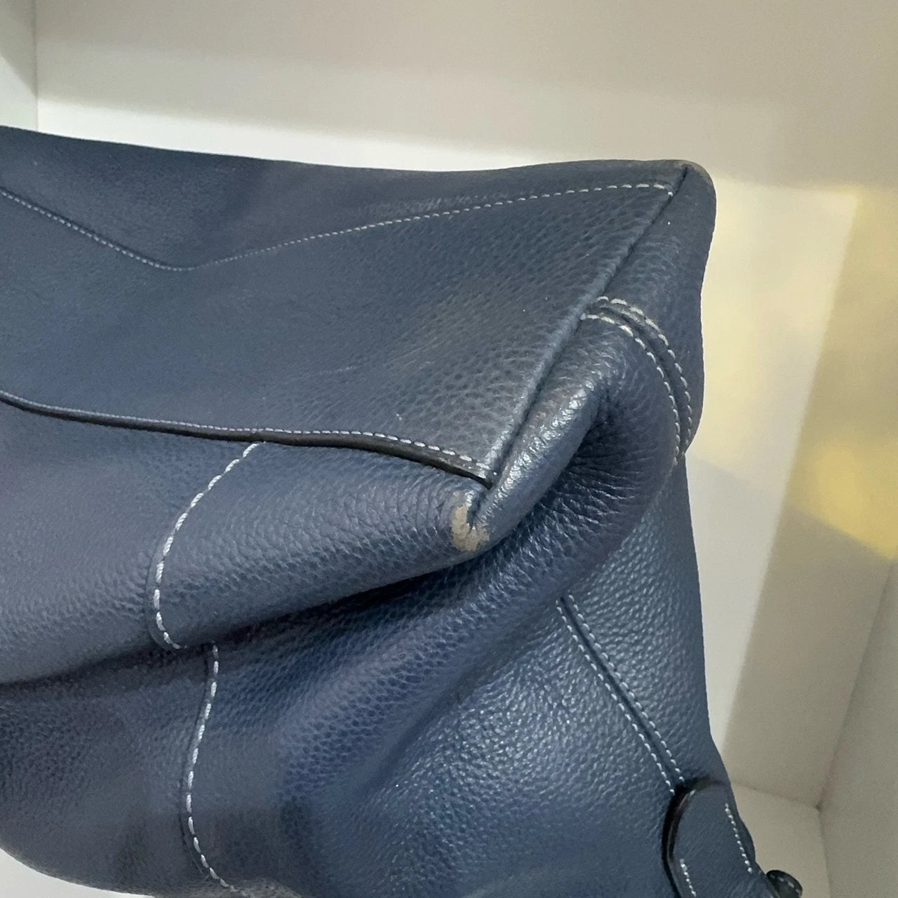 Coach Solid Smooth Leather Laptop Briefcase Shoulder Handbag For Women