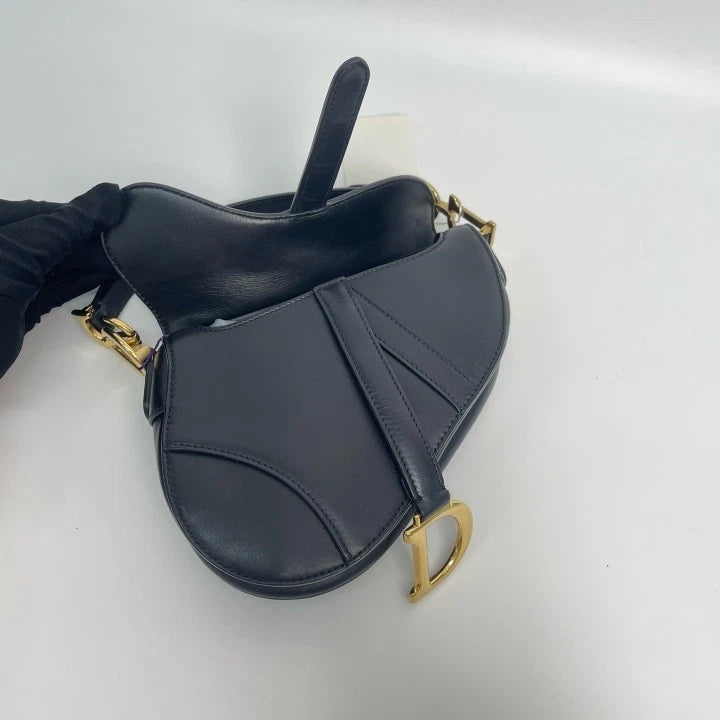 Dior Saddle Black Shoulder Bag Excellent