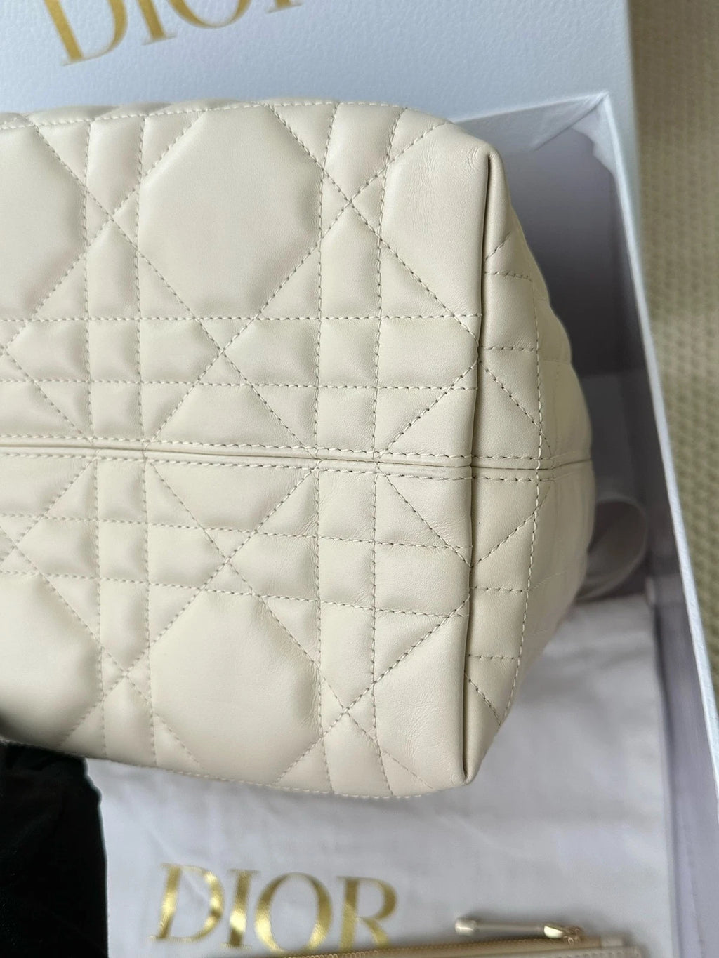Dior Toujours Medium Canvas White Tote Bag For Women