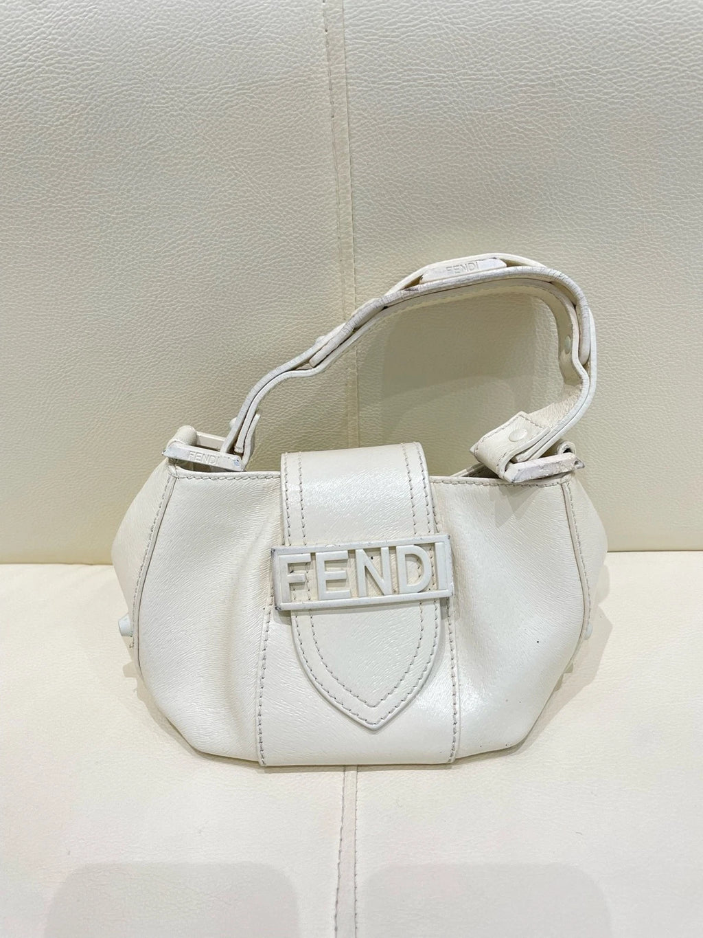 Fendi White Handbag Shoulder Bag White For Women