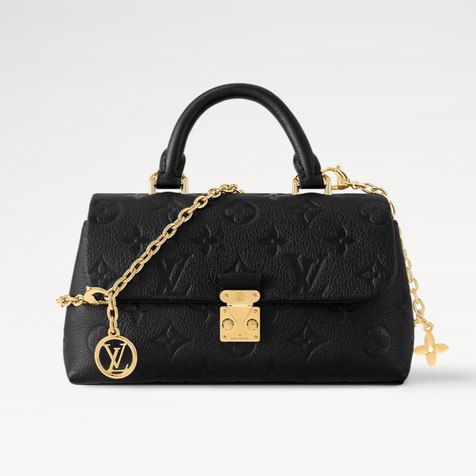 Louis Vuitton Nano Madeleine Monogram Empreinte Bag - Black, Pre-Owned